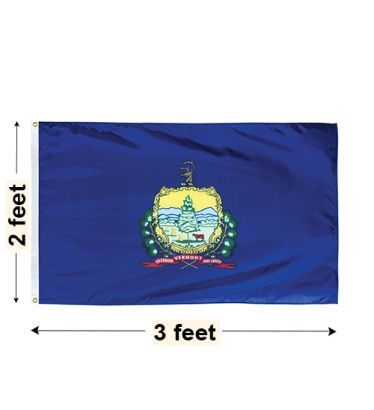 2'x3' Vermont Nylon Outdoor Flag